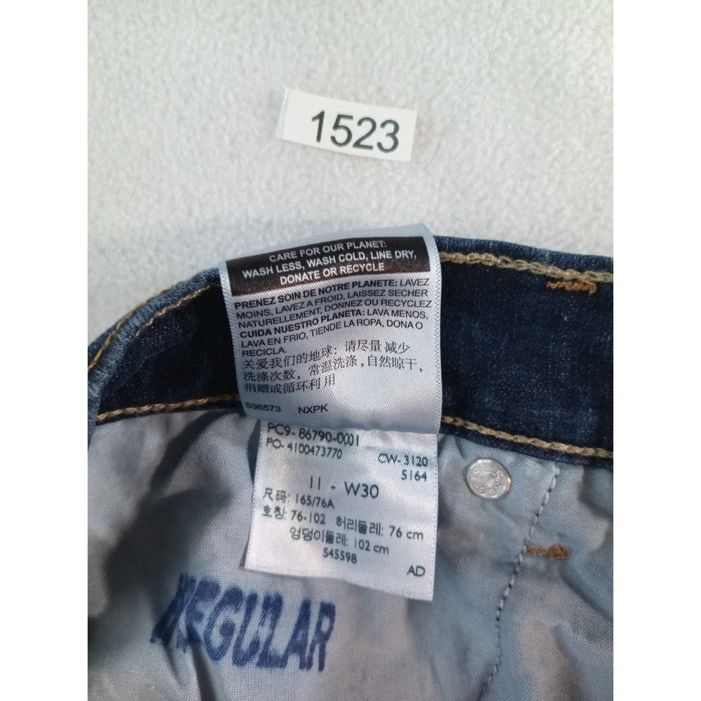Levis 311 Shaping Skinny Jeans Womens 30x30 Dark Wash Distressed Stellar (P)